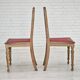 1950s, set 2 pcs of Danish dinning chairs, original good condition, oak wood.