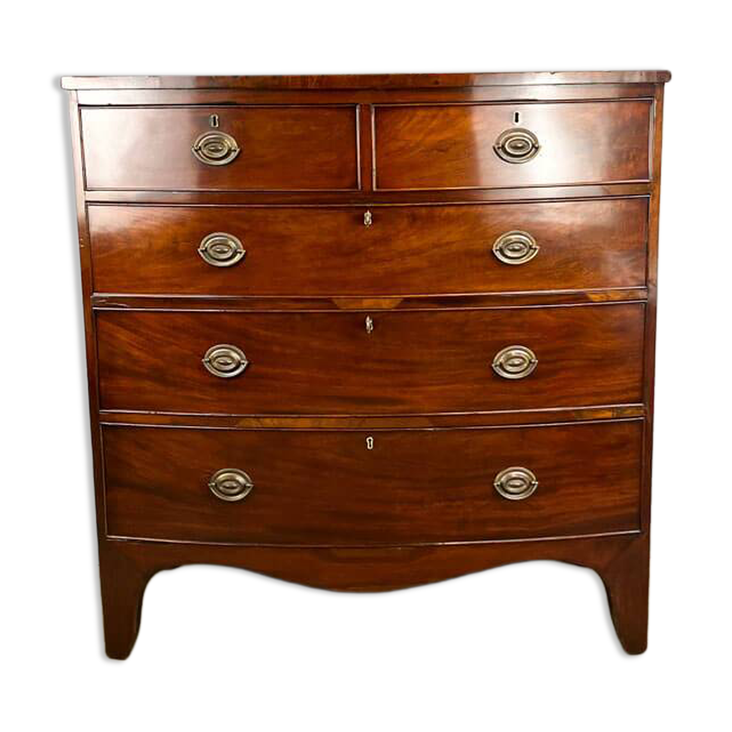 Antique chest of drawers, mahogany, England, 19th century