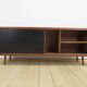 Black and white teak sideboard, 1960s