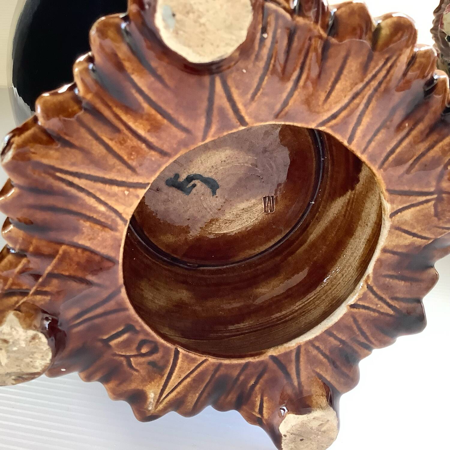 Art Nouveau Pair of Barbotine Vases France