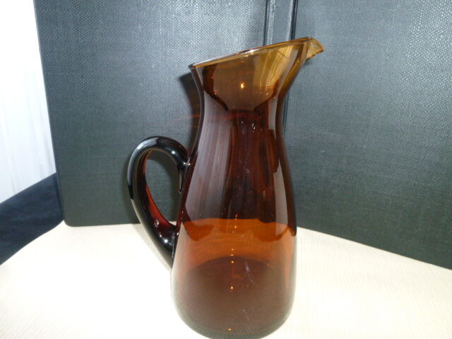 Carafe in amber blown glass 1.4 l