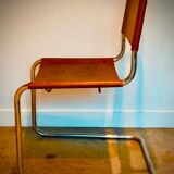 Marcel Breuer model B33 camel leather chairs, 1928