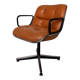 Charles Pollock Knoll Office Chair Patinated Camel Leather