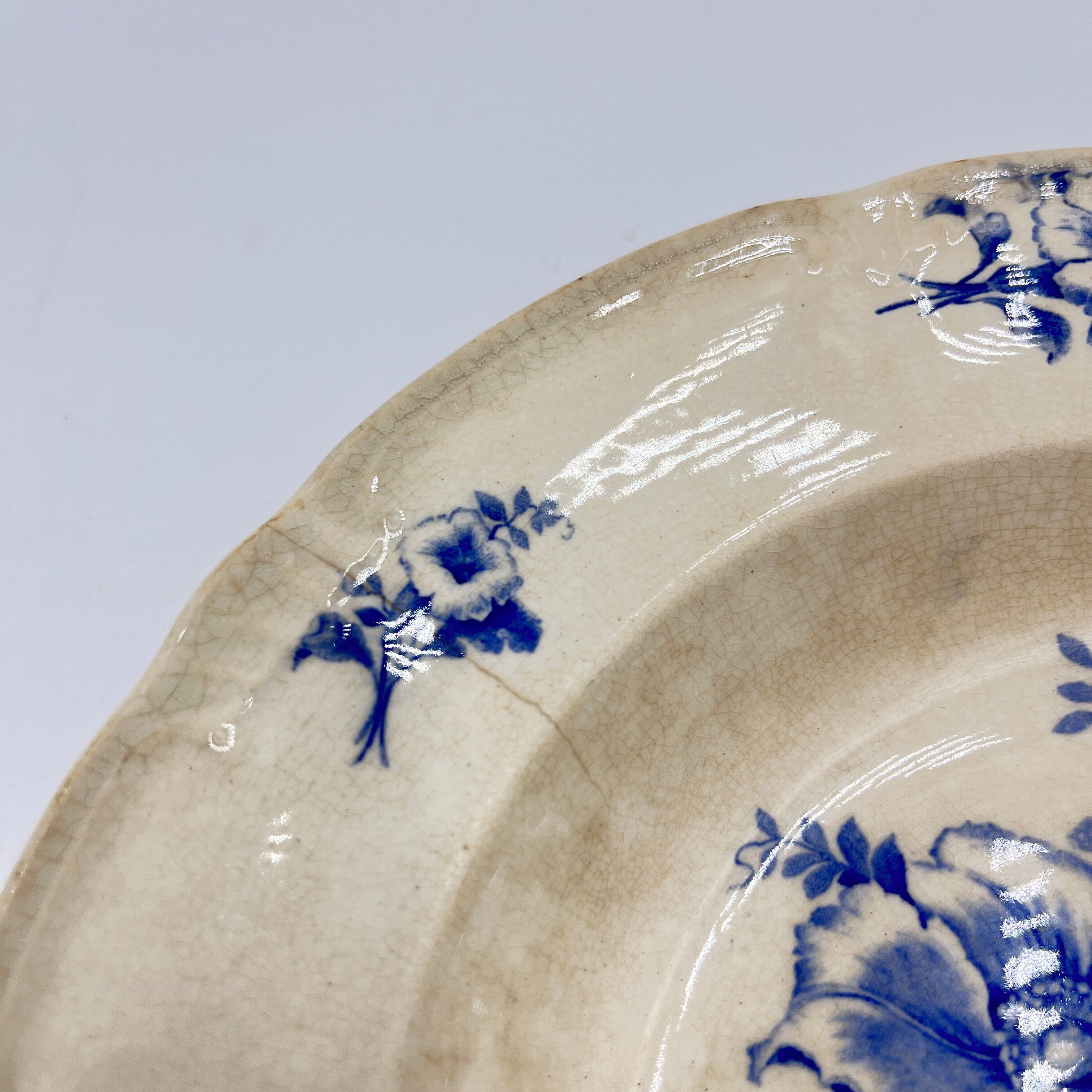 Set of 20 plates Boch Frères décor Rhodia