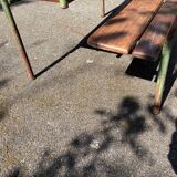 old school desk / 2-seater children's desk / vintage