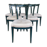 6 directoire style chairs signed maurice hirch