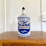 Blue earthenware jar C. Rosarum