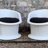 Pair of Popptorp armchairs designed by K. & M. Hagberg for Ikea 1990