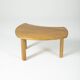 Table basse en orme massif, 1970s
