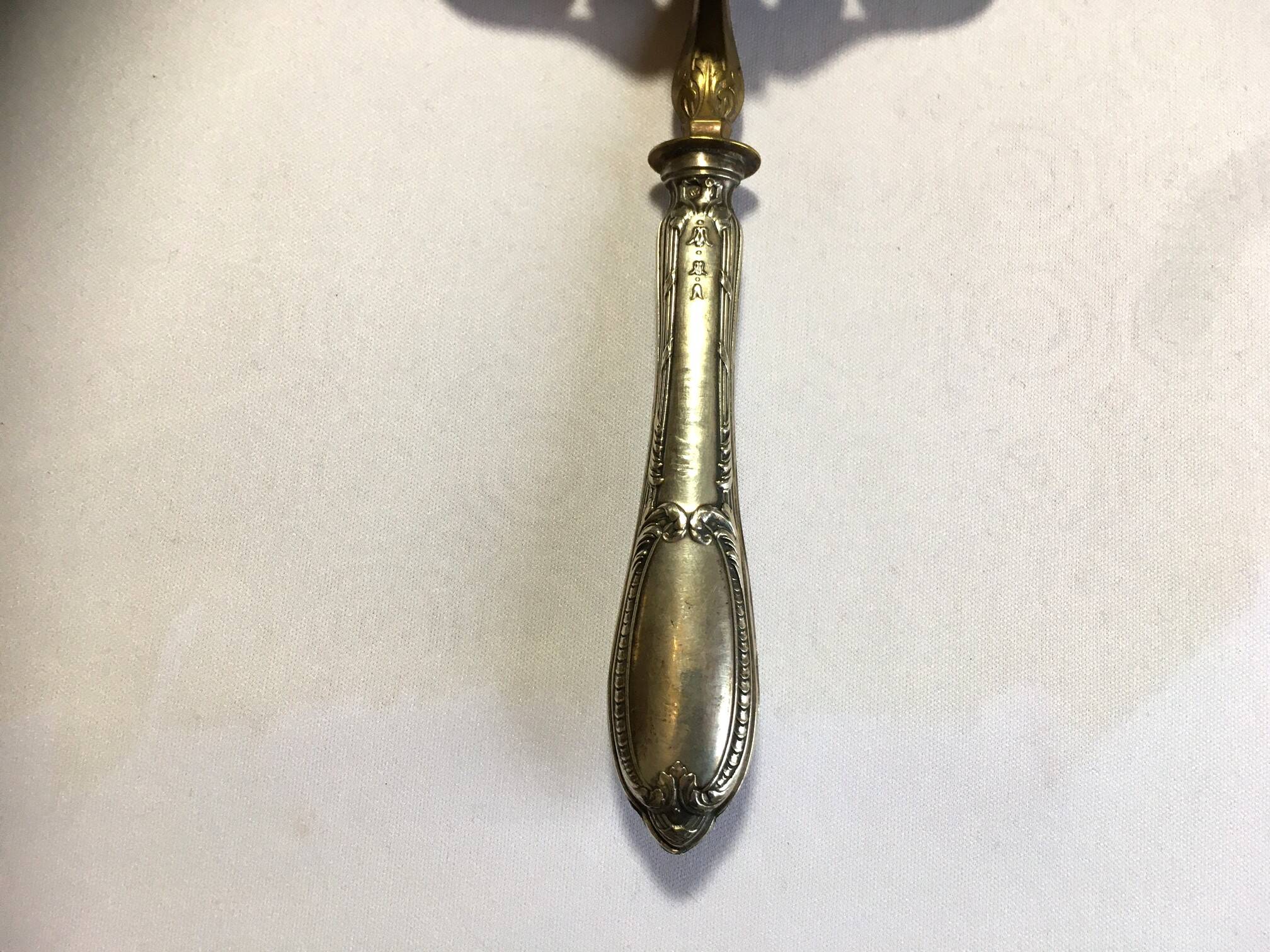 Asparagus and green bean shovel...in silver metal