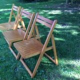 Series of 3 folding chairs