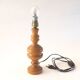 Turned wooden lamp base