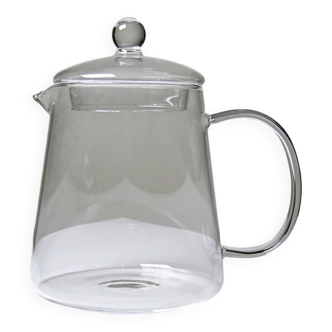 Théière en verre résistant à la chaleur design minimaliste moderne