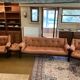 Rare set by JEAN GILLON, TIJUCA salon - 4 pieces - rosewood & leather