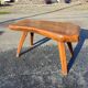 Brutalist solid wood table