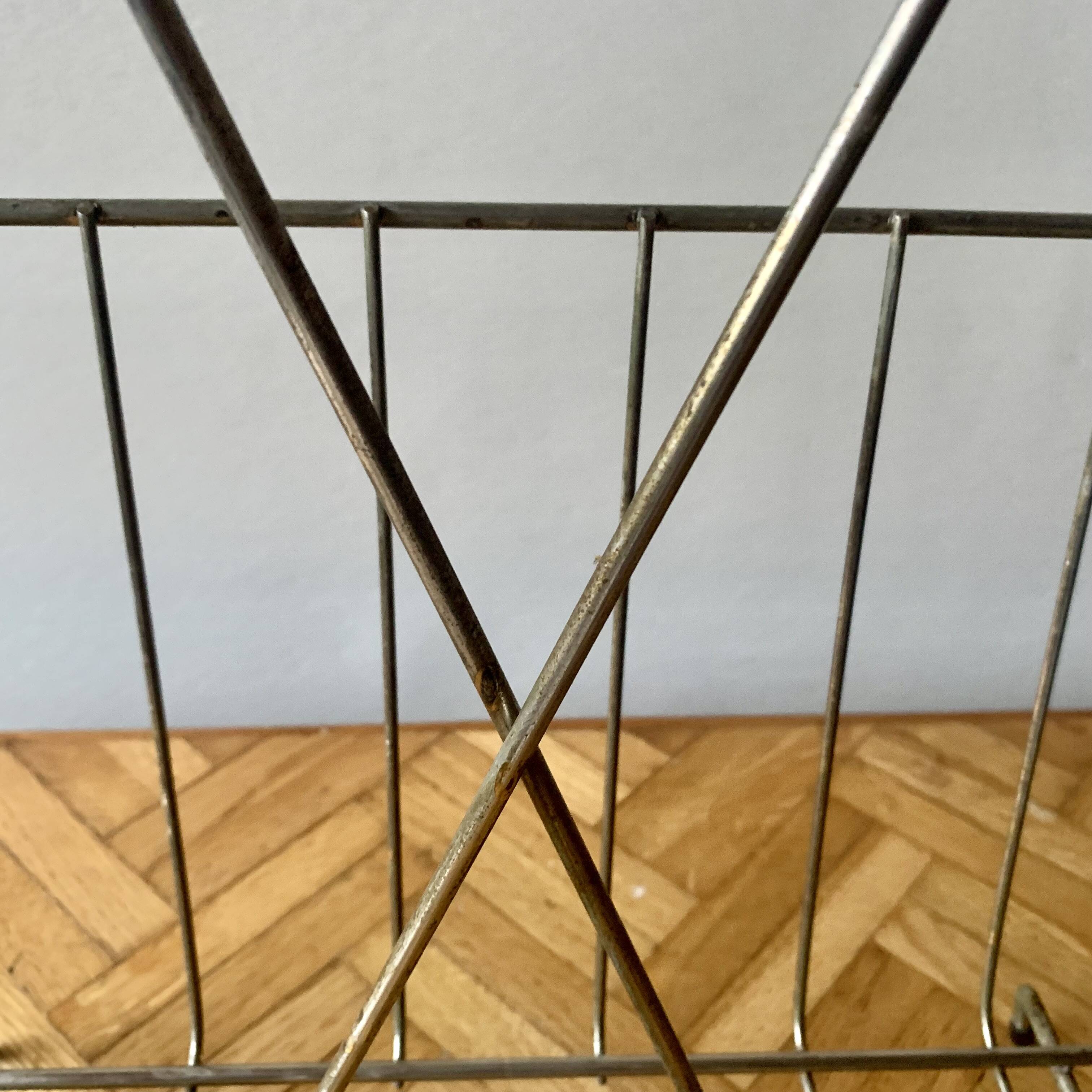 Old metal magazine rack - 1950