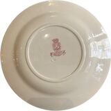 Iron earth porcelain plate from Gien