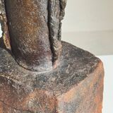 Large "fireplace" sculpture by Gérard Brossard