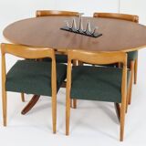 Set of 4 Danish Chairs 'Bjerremose'