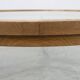 Table moderne en bois de cèdre et verre, Italie fin du 20e siècle