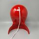 Lampe de table Dalù rouge originale des années 1960 par Vico Magistretti pour Artemide (PAS UNE RÉPLIQUE)