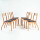 Sculptural beech chairs designed by Castelijn, 1980s