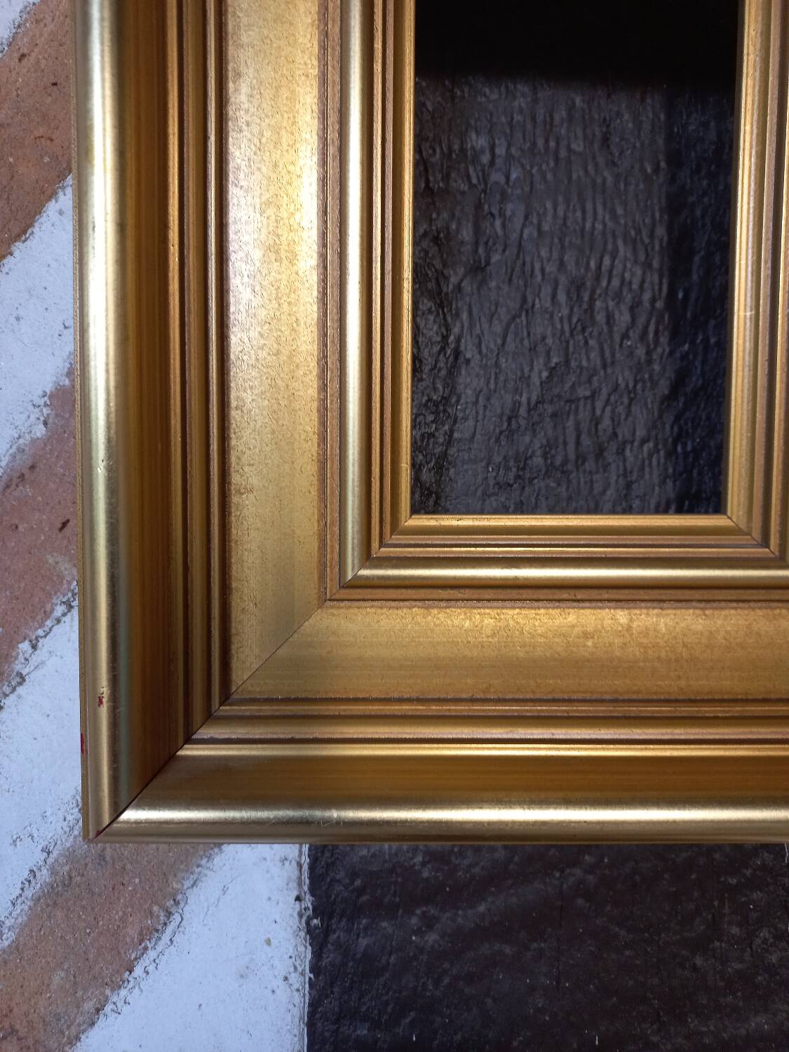 Large molded golden frame