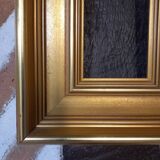 Large molded golden frame