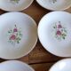 8 assiettes plates Gien modèle "Pompadour"