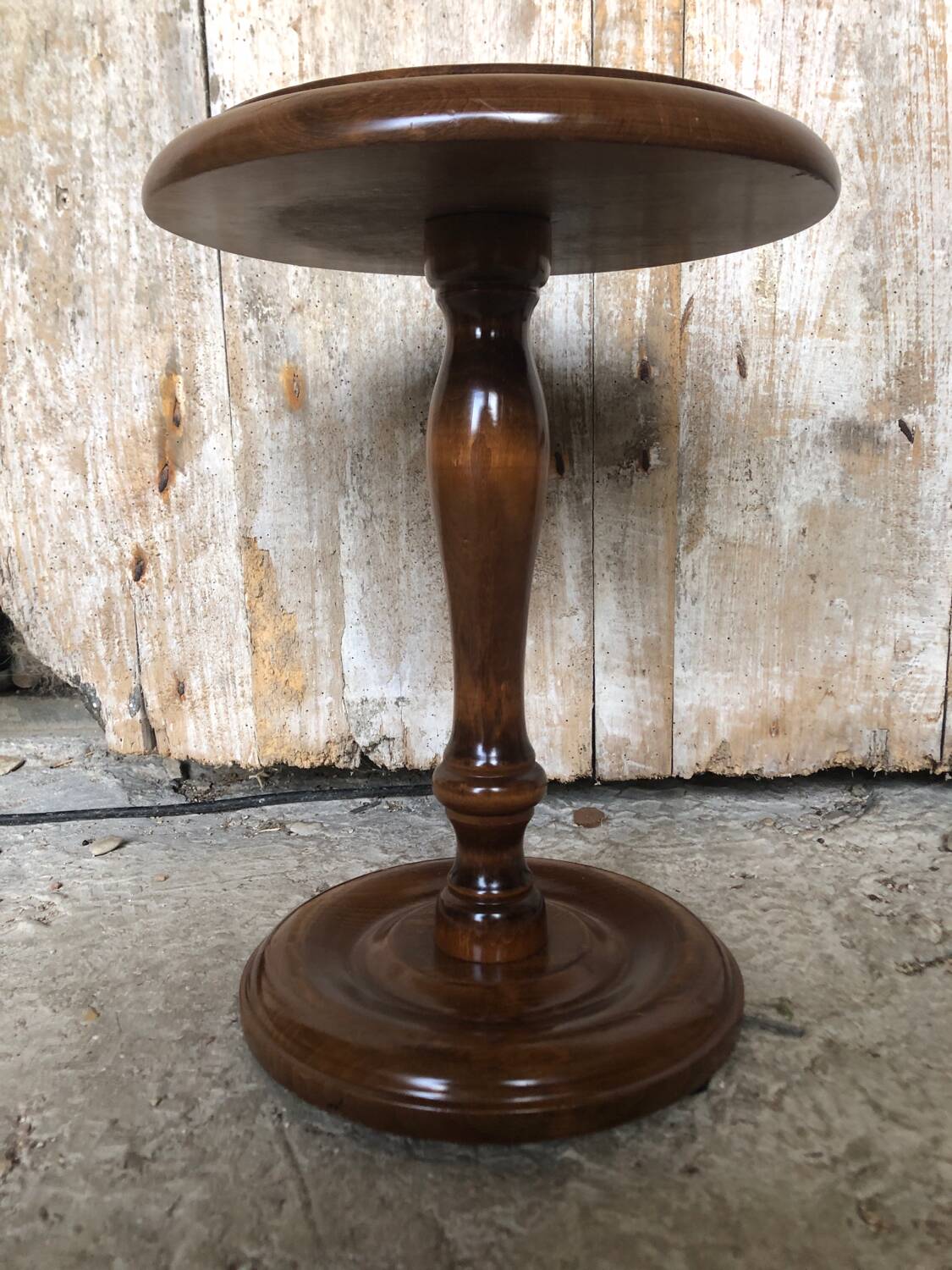 Sellette table appoint bois tourné vintage #a576