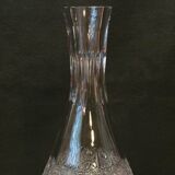 Carafe 1 liter in carved bohemian crystal chiseled