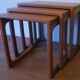 Set of mid century Danish teak nesting tables by GR Gelsted, 1960s