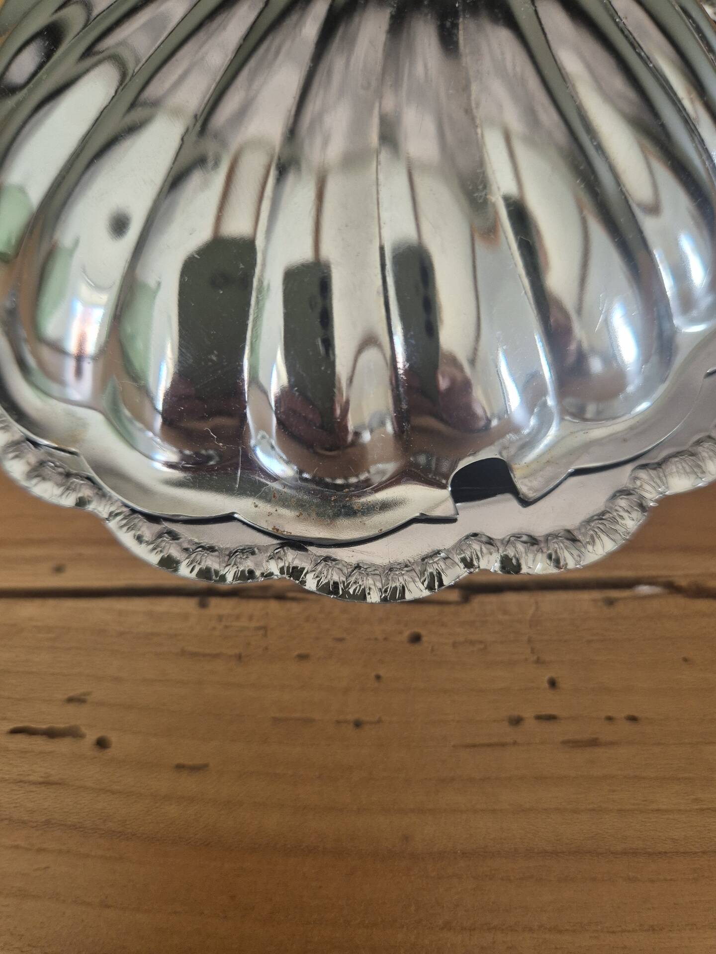 Beurrier coquillage inox vintage