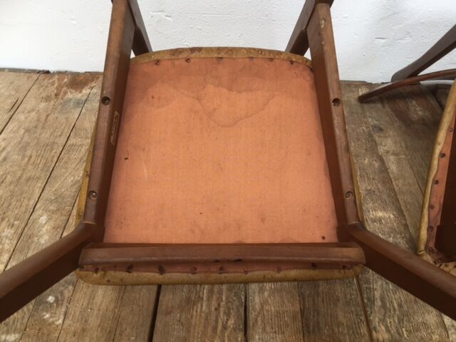 Pair of Scandinavian chairs wood