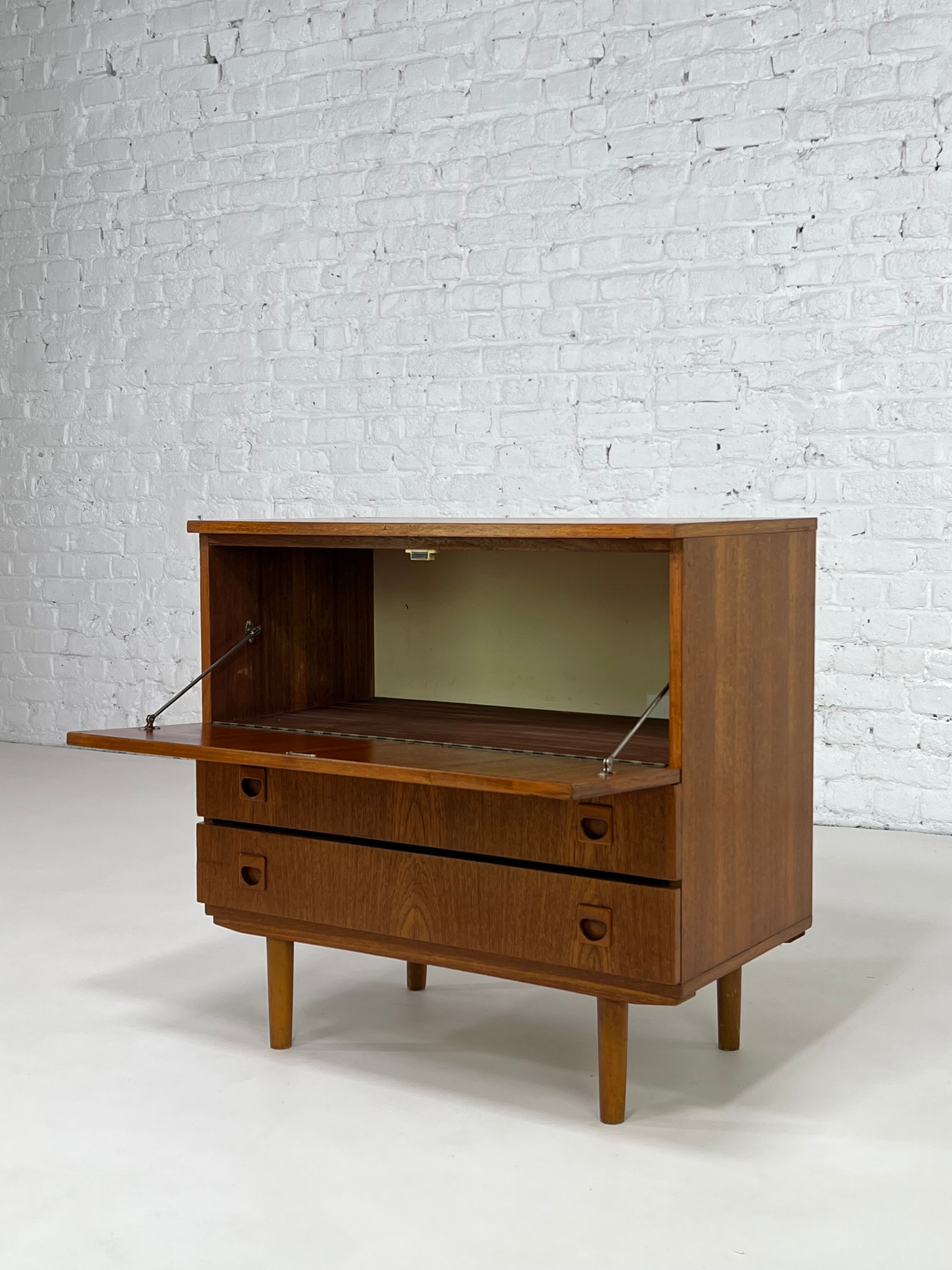 Teak storage cabinet design 50s - 60s