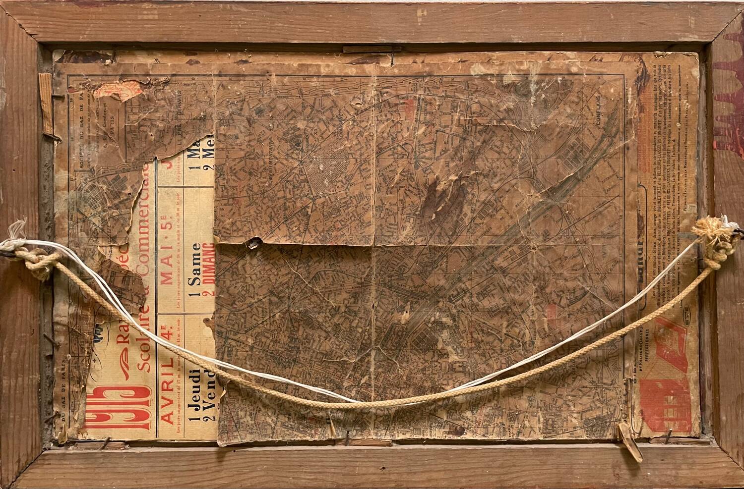 Painting view of Palaiseau J.Ansel 1955