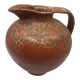 Antique glazed terracotta vase, Tuscan pot, 17th century, Italy