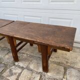 Tables basses jumelles en bois 1950