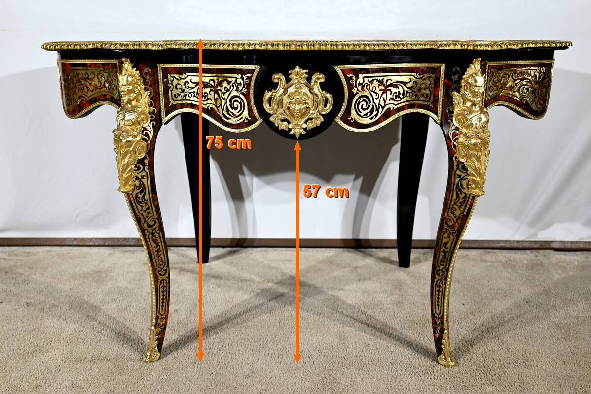 Table d’Apparat en Poirier Noirci, époque Napoléon III – Milieu XIXe