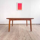Table à manger danoise Mid-Century Modern en teck, Danemark, années 1960