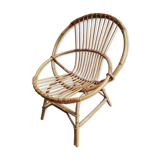 Bamboo rattan child armchair