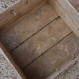Square wooden box