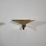 Pair of vintage brass wall lights Verre Lumiere