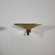 Paire d'appliques vintage en laiton Verre Lumiere