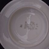 2 old porcelain cups Bavaria c f G bird and butterfly pattern