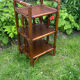 Bedside table, end table, vintage rattan shelf