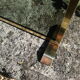 Fire firewall brass gold glass vintage smoke 1970