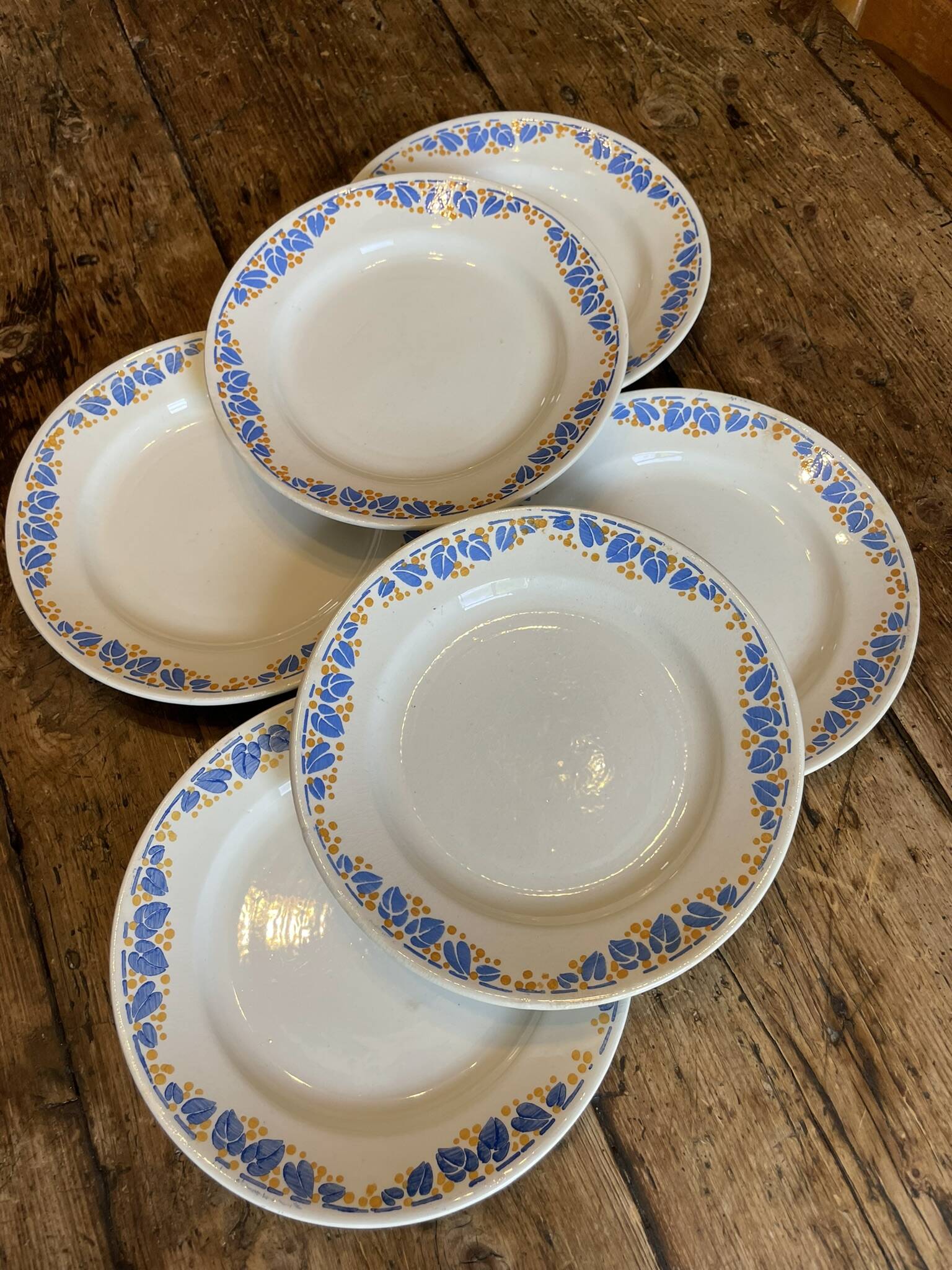 6 Colette HBCM dinner plates