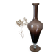 Vintage smoked blown glass vase from Empoli