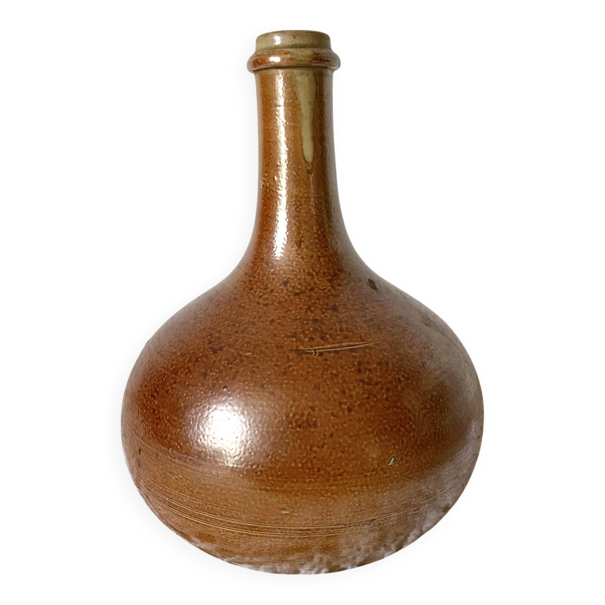 Single-flower vase, stoneware bottle
